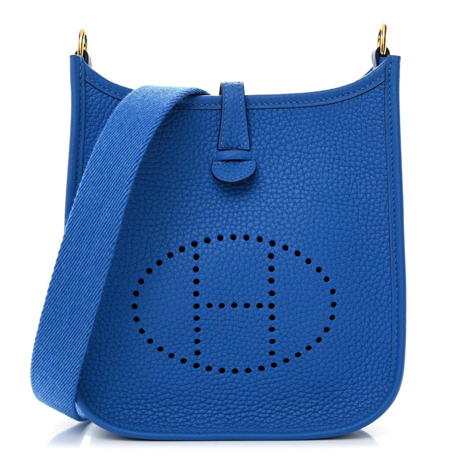 Hermes Taurillon Clemence Evelyne TPM Bleu Zellige 1 of 11