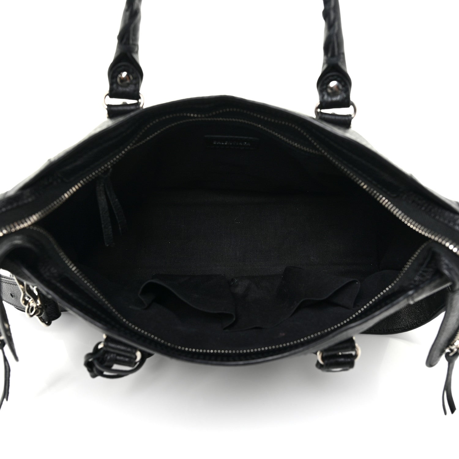 Balenciaga Chevre Silver Metallic Edge Hardware S City Black 8 of 12