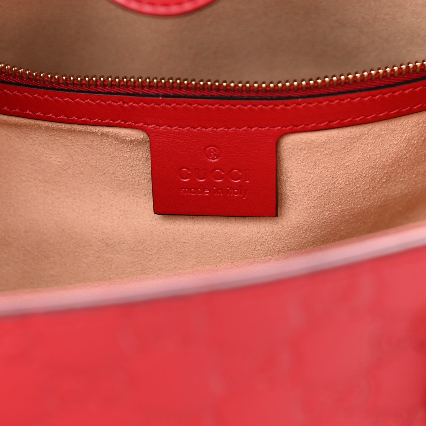 Guccissima Tote Hibiscus Red