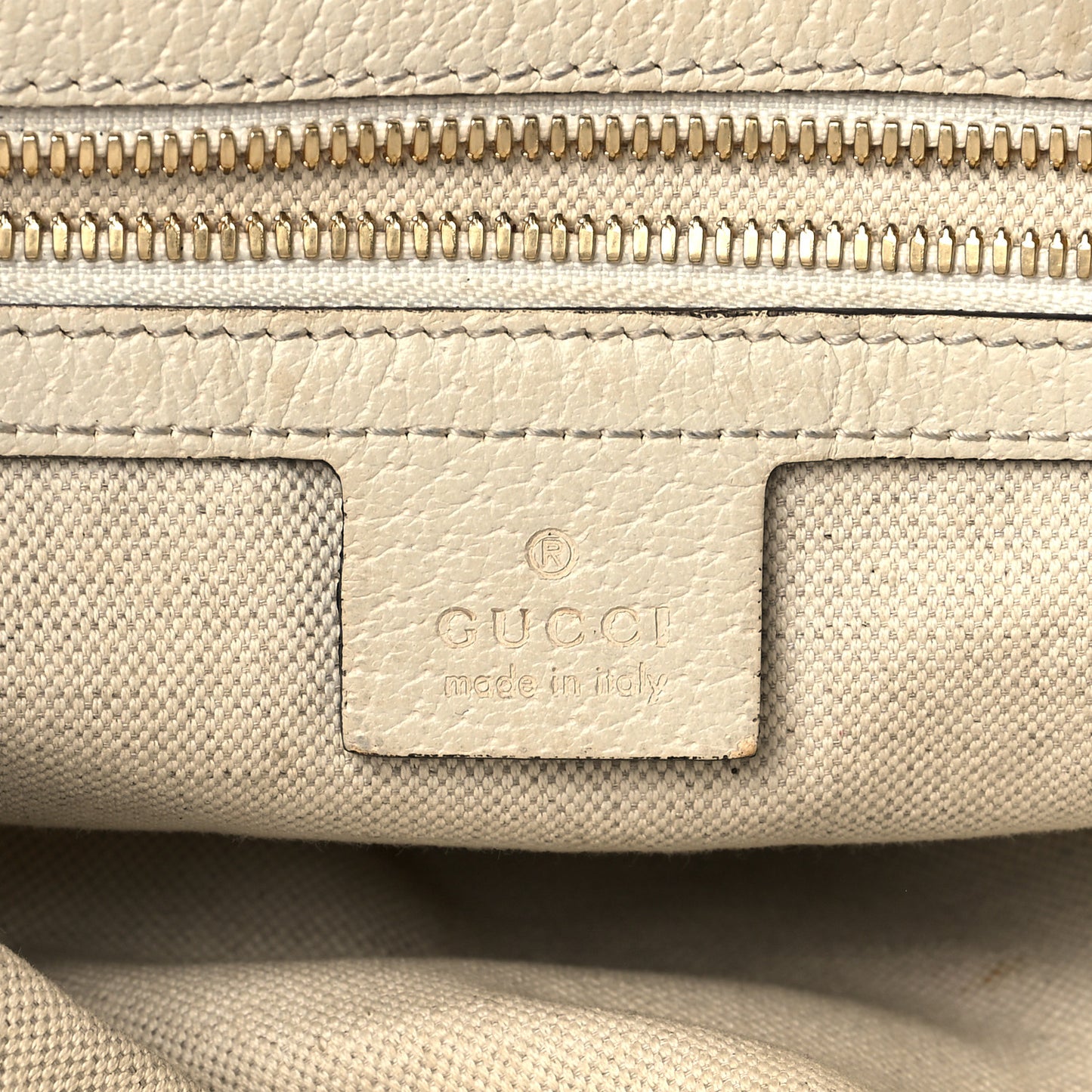 GG Supreme Monogram Flora Web Small Ophidia Half Moon Hobo White