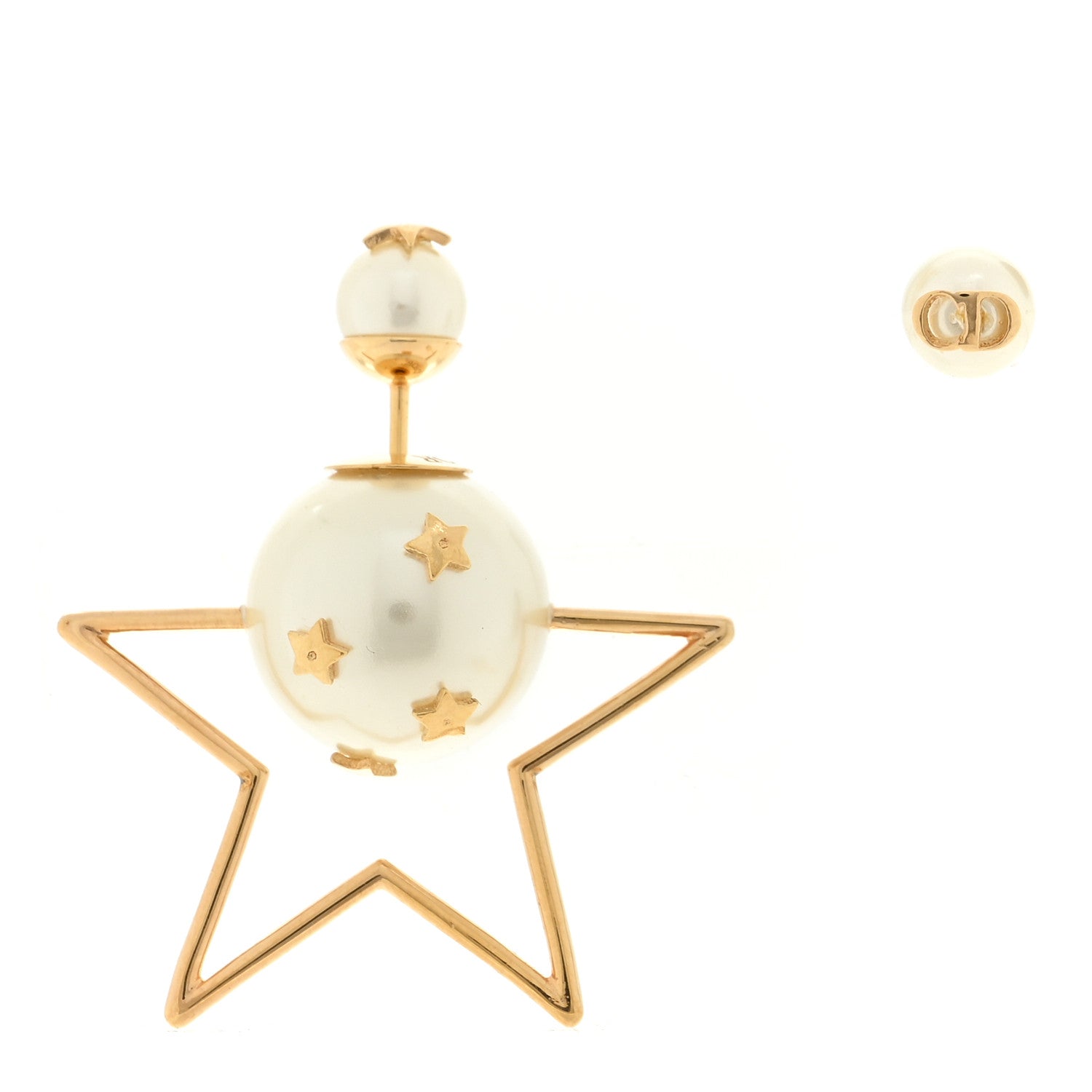 Christian Dior Pearl Star Tribales Earrings 1 of 4