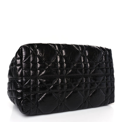 Christian Dior Crinkled Calfskin Cannage Medium Dior Tojours Bag Black 5 of 10