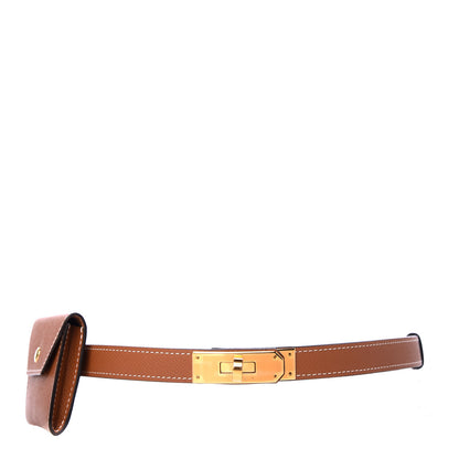 Hermes Epsom Kelly Pocket Belt Gold 1 of 7