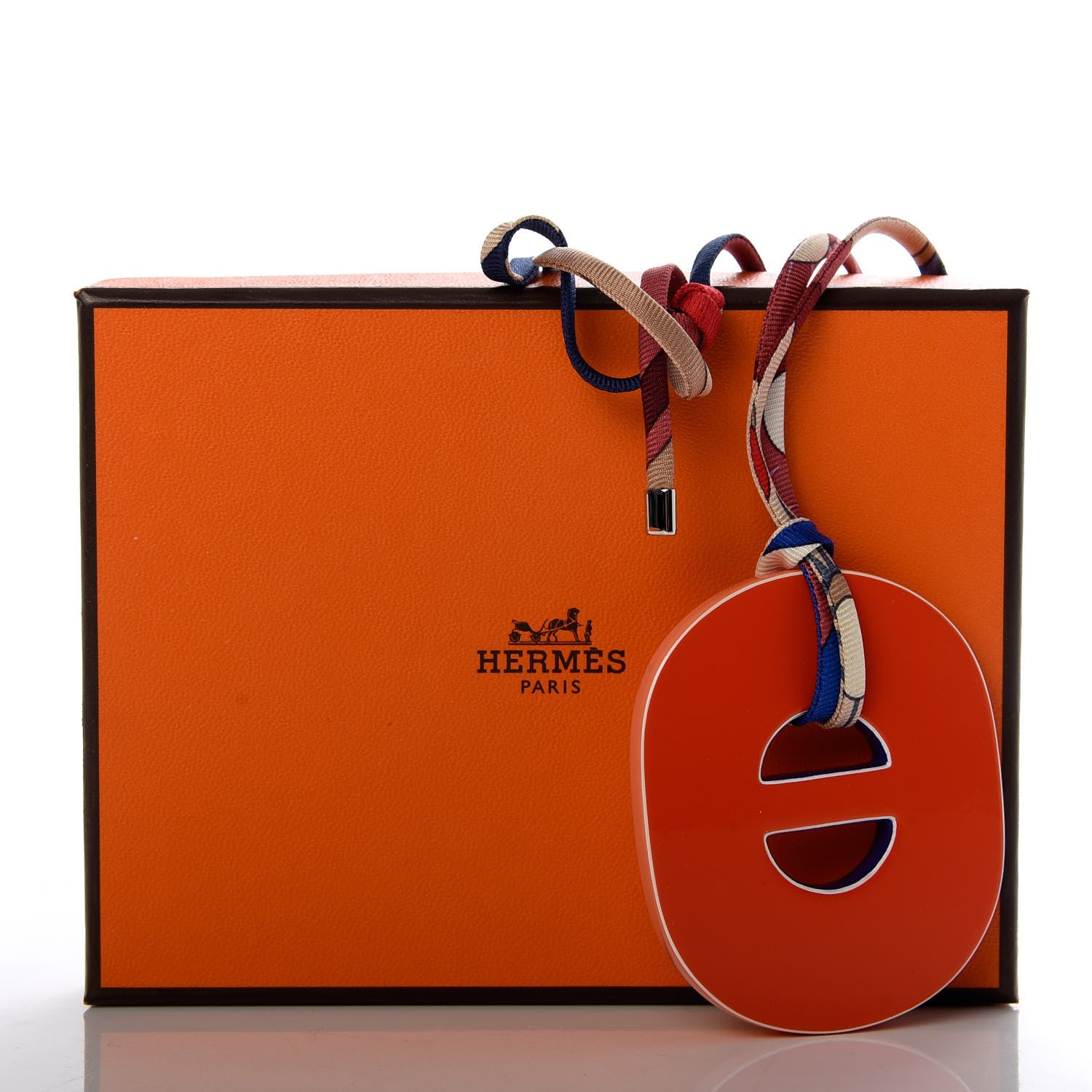 Hermes Lacquered Buffalo Horn Pendant Necklace 4 of 4