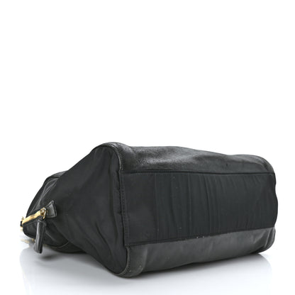 Prada Nappa Tessuto Nylon Chain Tote Black 4 of 10