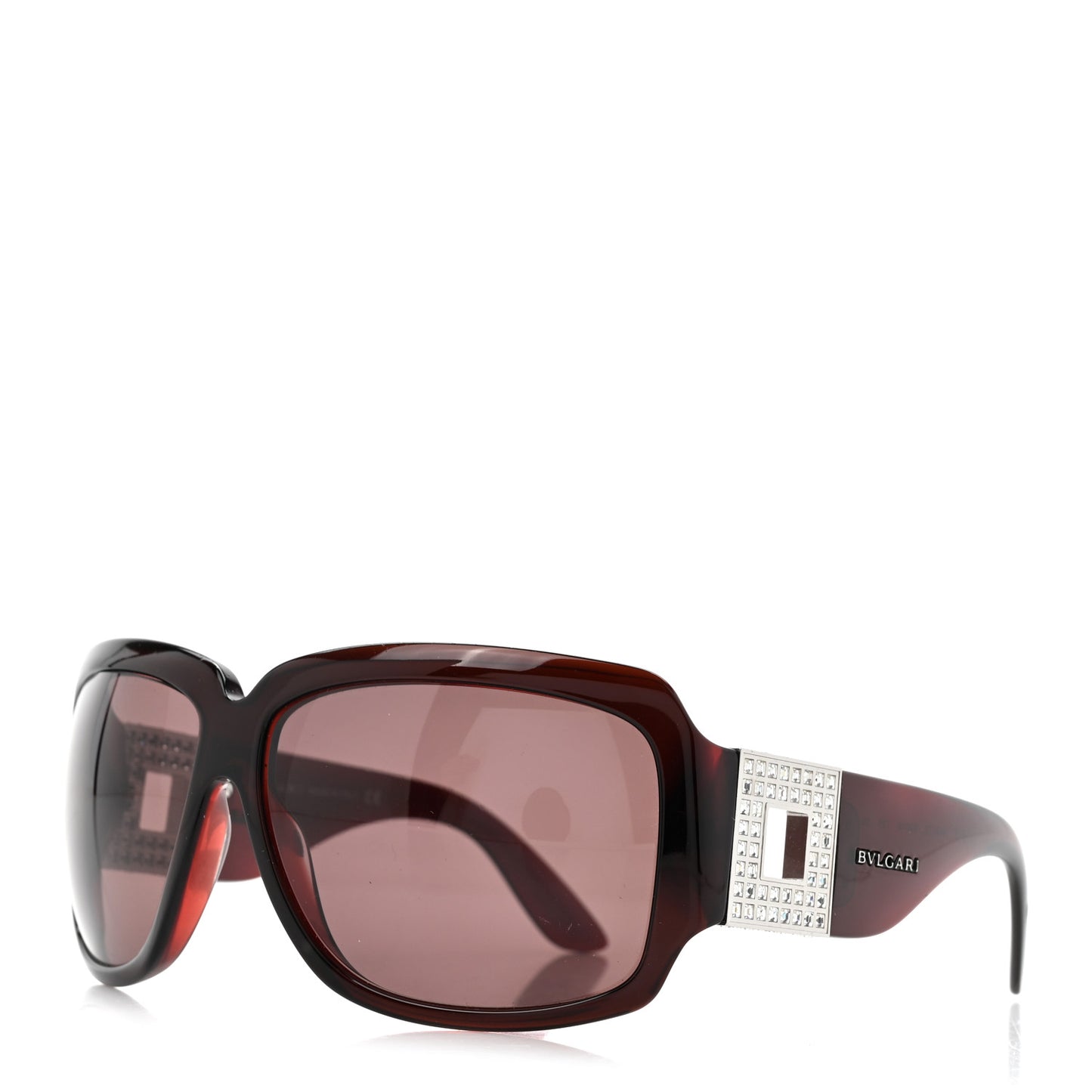 Crystal Square 8018-B Sunglasses Burgundy