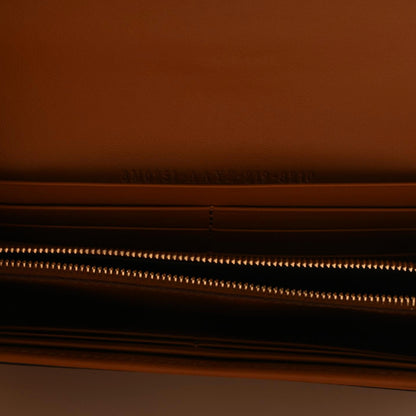 Fendi Vitello King Tamponato Logo Embossed Continental Wallet Cuoio 5 of 7