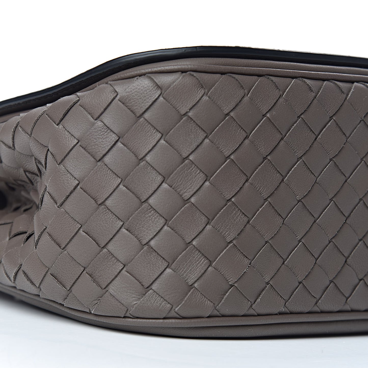 Nappa Intrecciato BV Luna Shoulder Bag New Steel