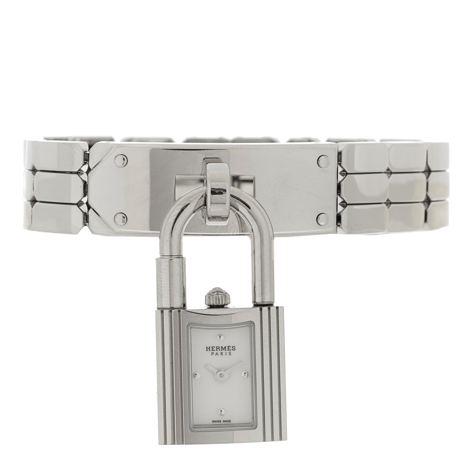 Hermes Stainless Steel 16mm Kelly Quartz Watch 1 of 5
