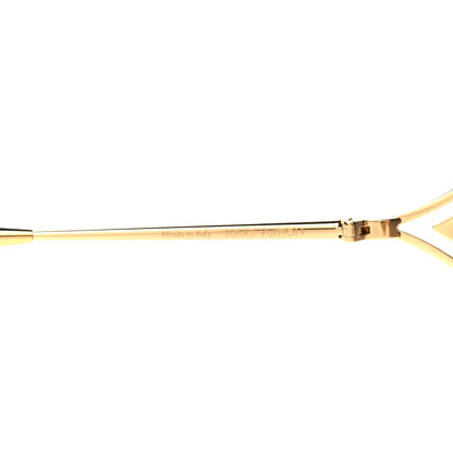 Louis Vuitton Metal LV Petal Square Sunglasses Z1629U Gold Blue 5 of 8