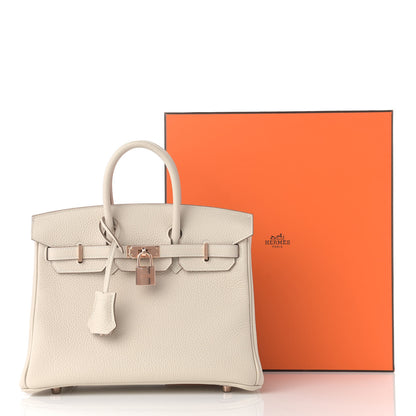Hermes Togo Birkin 25 Craie 11 of 11