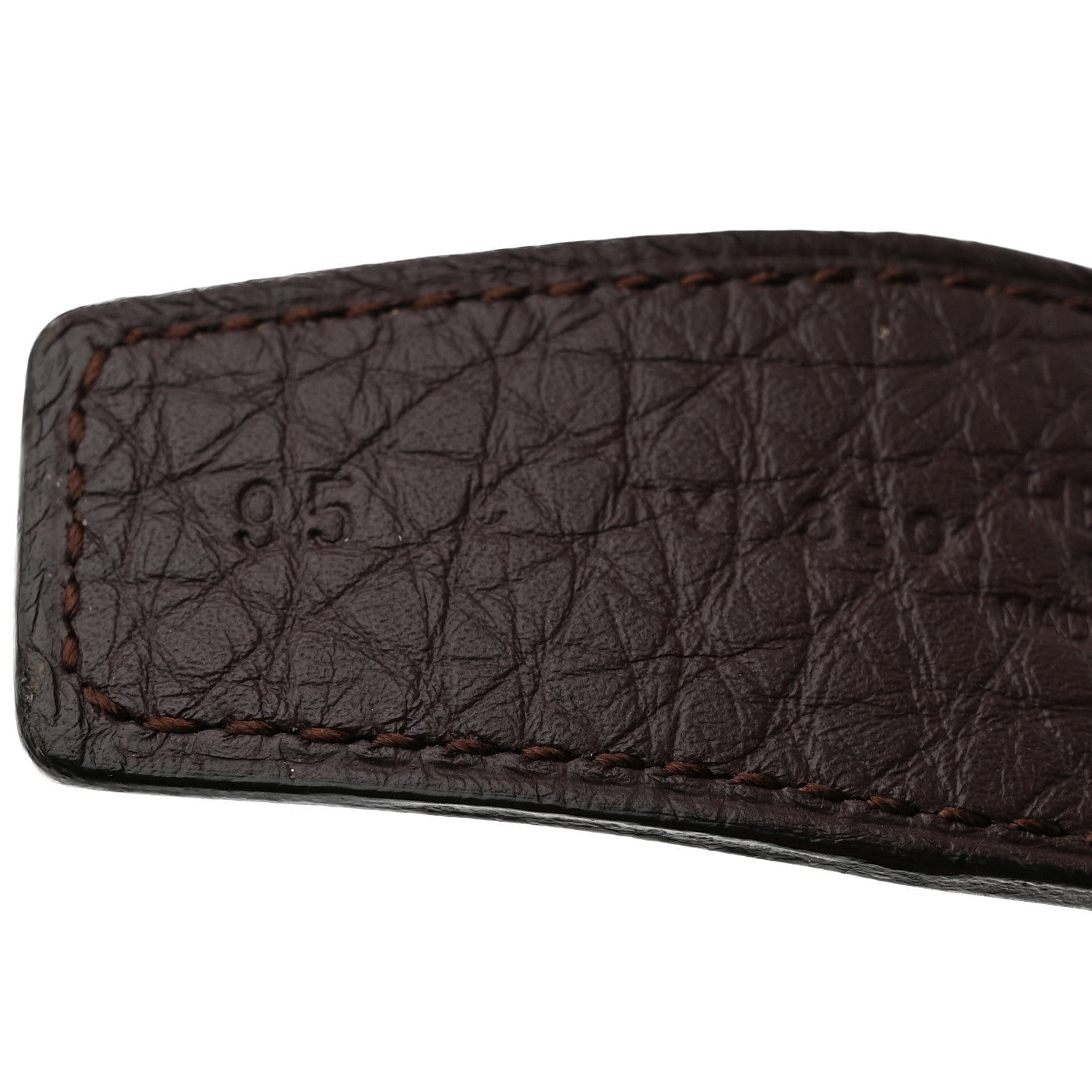 Hermes Box Togo Reversible 32mm H Belt Black Chocolate 10 of 12