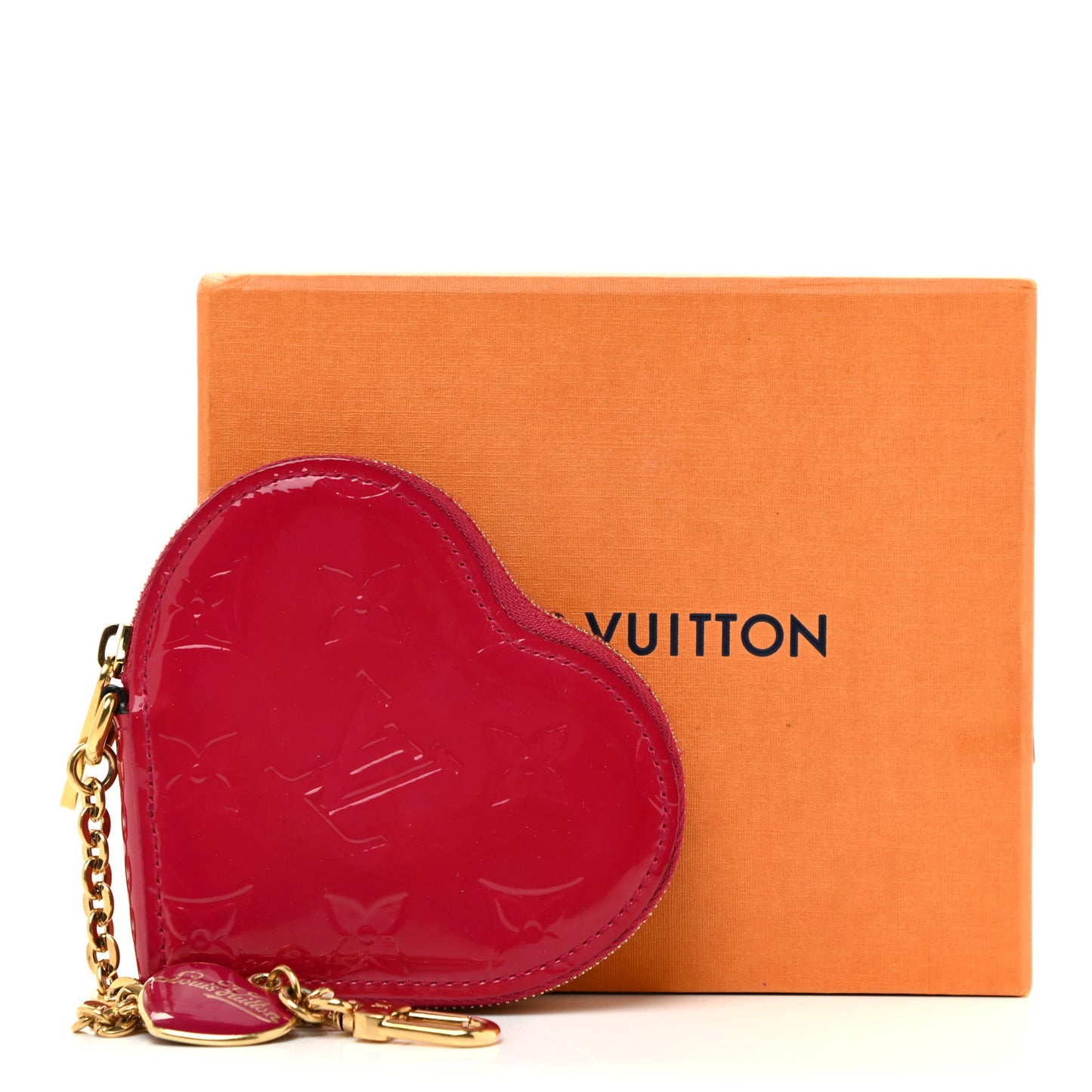 Vernis Heart Coin Purse Rose Indien