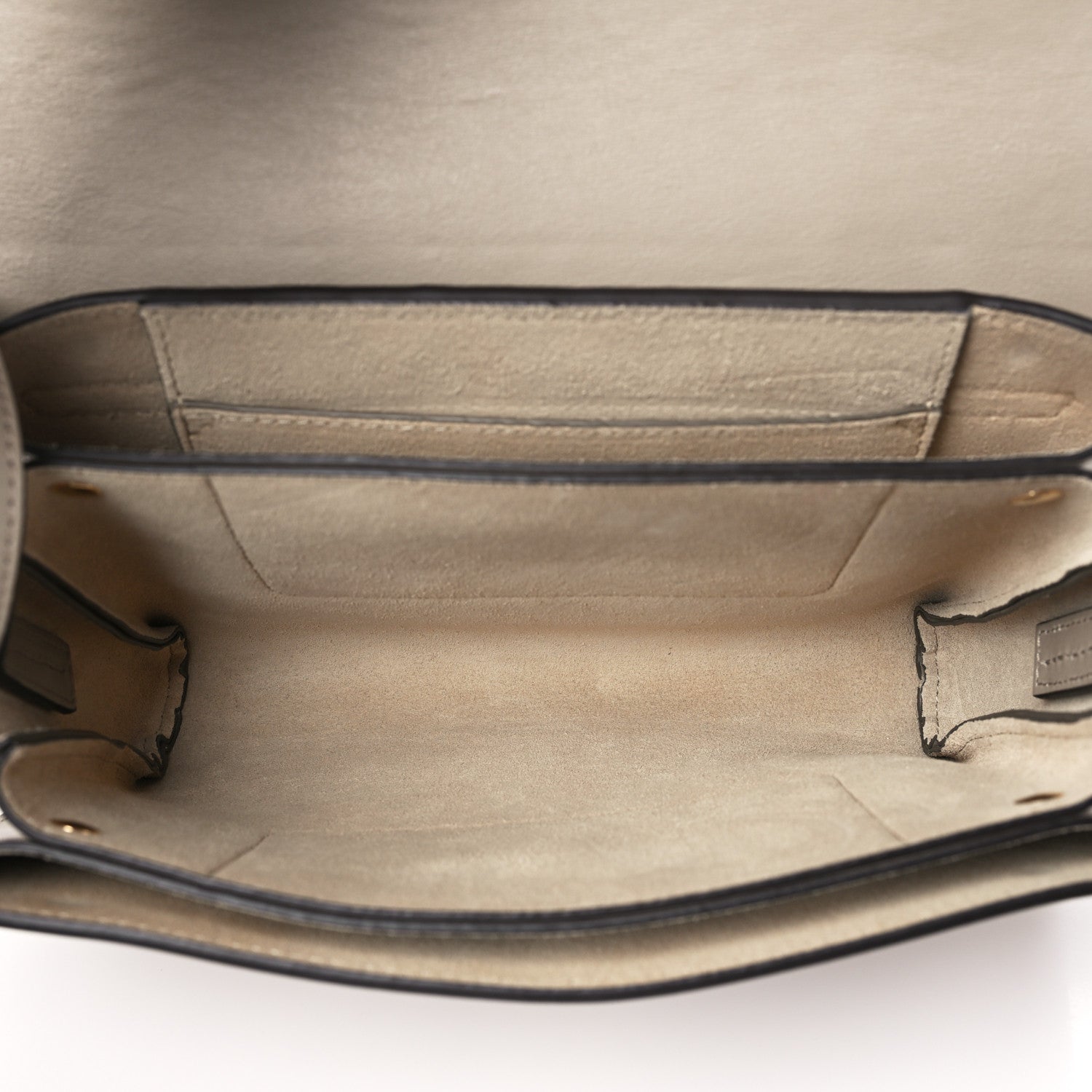 Chloe Suede Calfskin Small Faye Shoulder Bag Motty Grey 5 of 10