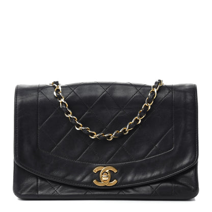 Chanel Lambskin Quilted Small Single Flap Black 1 of 12