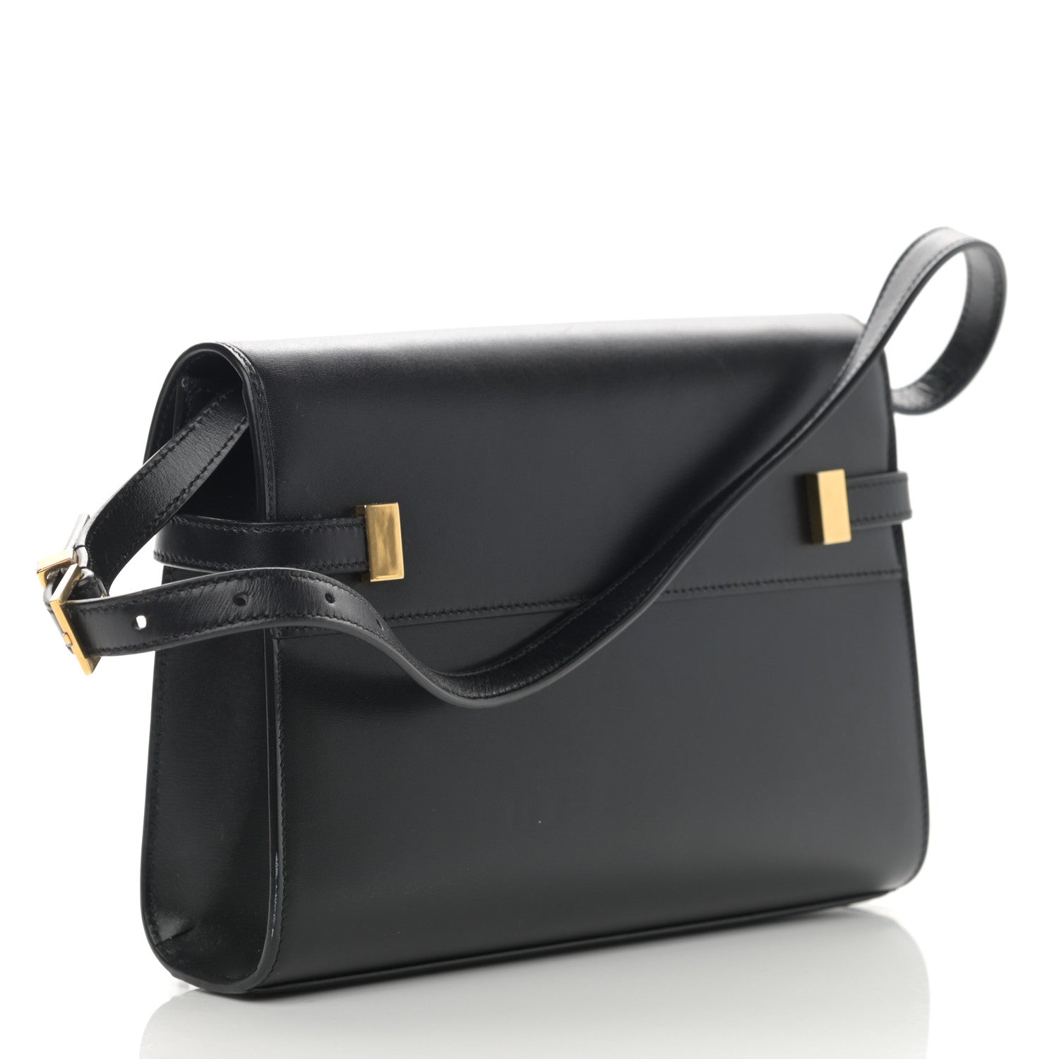 Saint Laurent Smooth Calfskin Manhattan Shoulder Bag Black 3 of 14