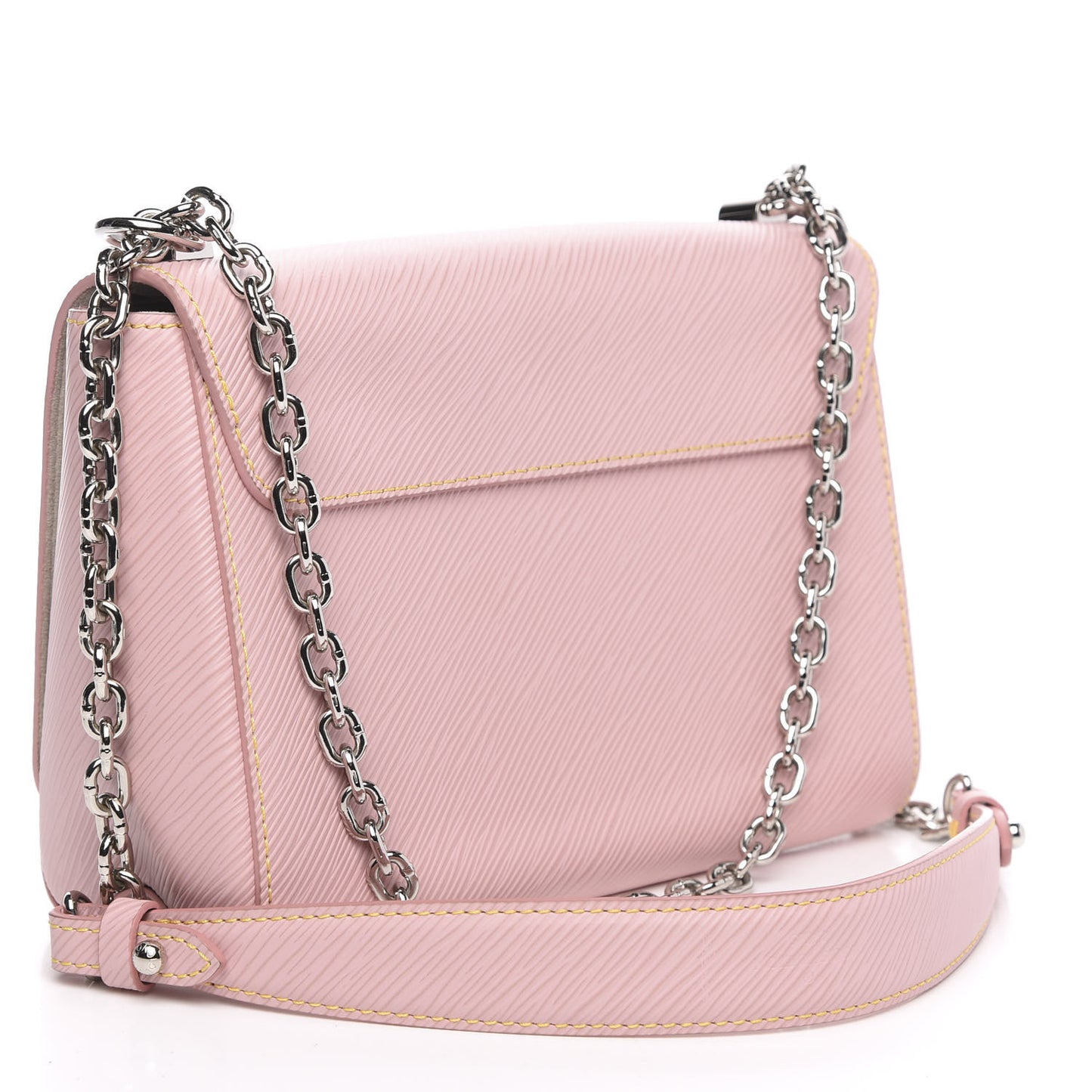 Epi Twist Shoulder Bag MM Rose Ballerine