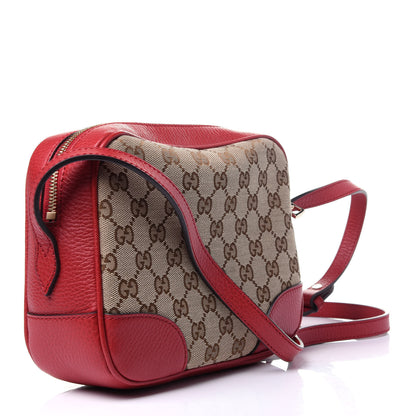 Gucci Monogram Mini Bree Messenger Bag Red 3 of 10