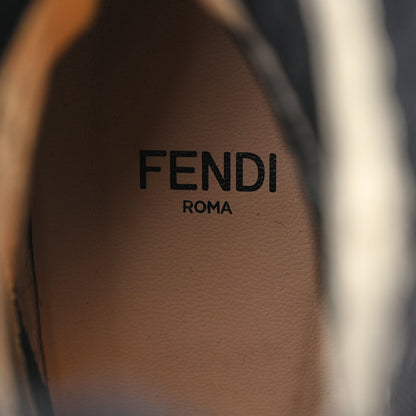 Fendi Stretch Fabric Stripe Rockoko 105mm Sock Boots 41 Black White 7 of 8