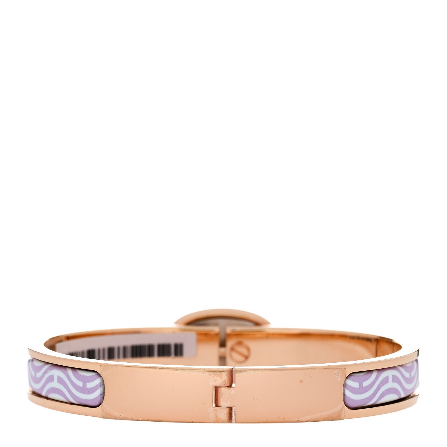 Hermes Enamel Printed Ghost H Mini Clic Chaine d'Ancre Bracelet PM Hypno 3 of 4