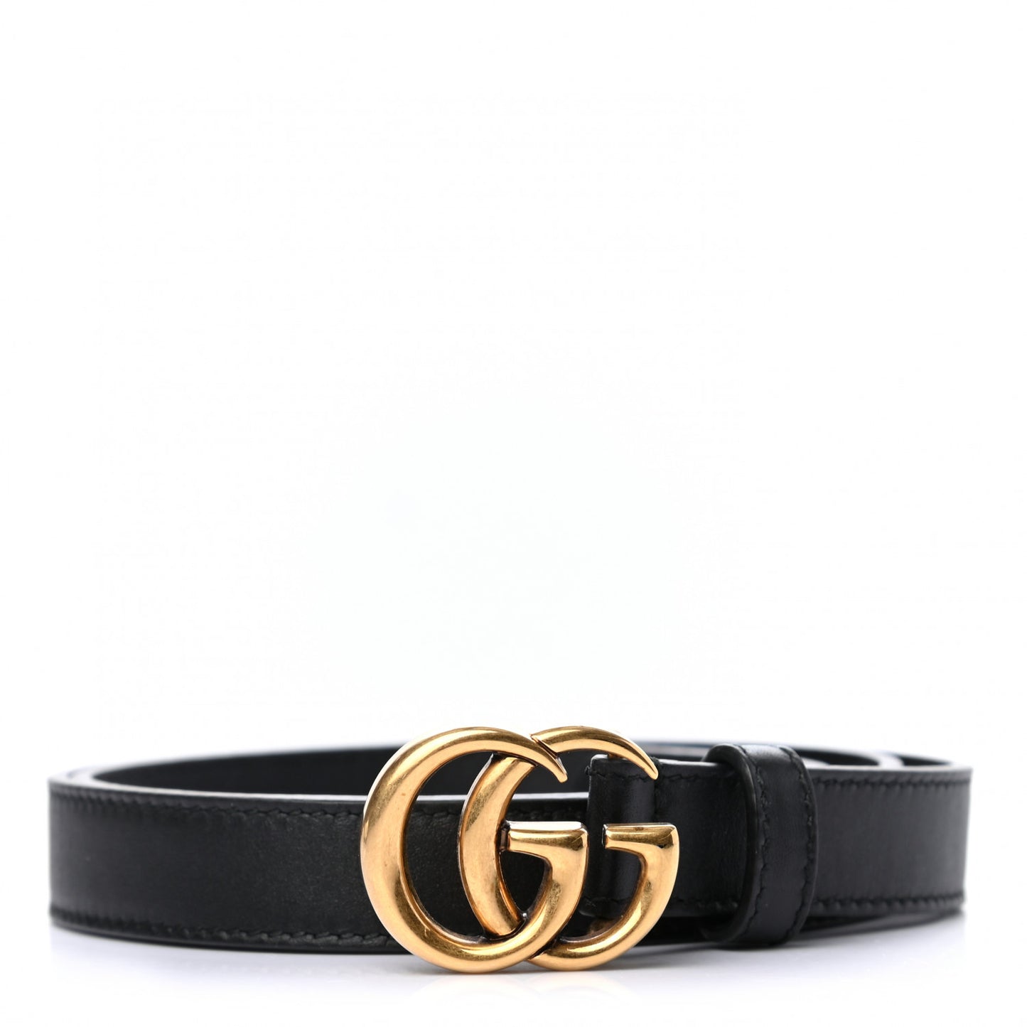 Calfskin Double G 20mm Belt 75 30 Black