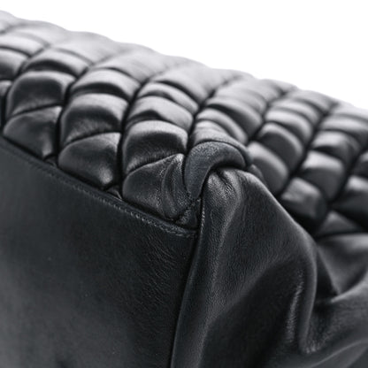 Chanel Lambskin Quilted Medium New Bubble North South Tote Black 13 of 16