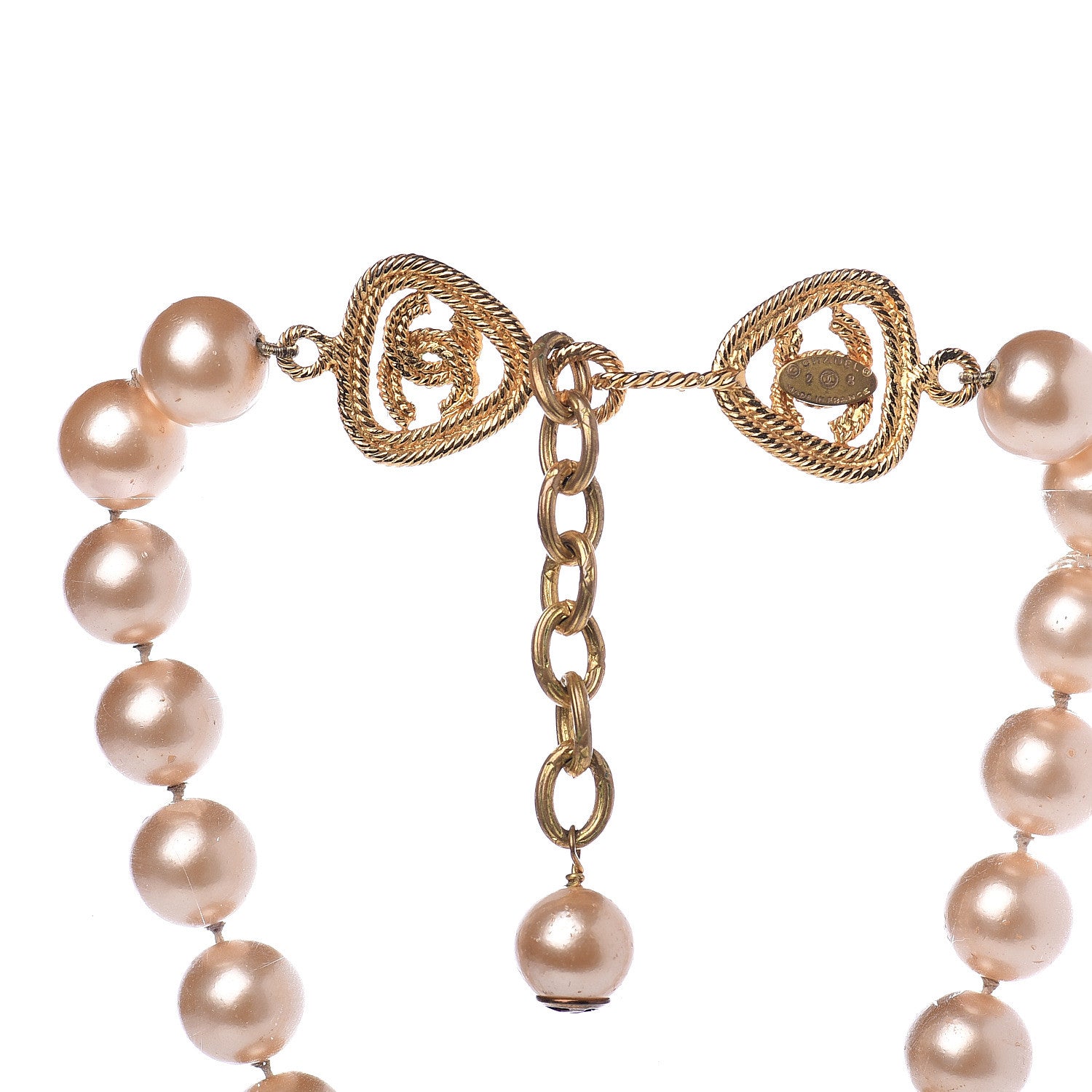 Chanel Pearl CC Necklace Gold 4 of 4
