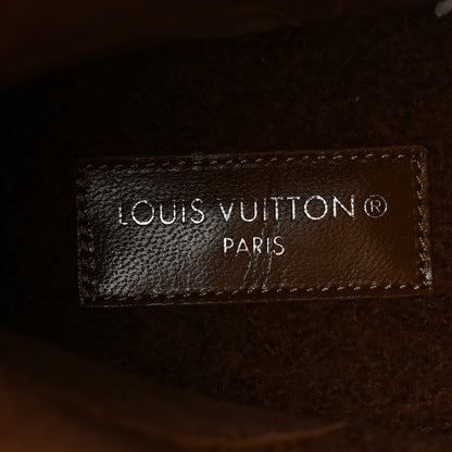 Louis Vuitton Suede Calfskin Shearling Snowdrop Flat Ankle Boot 38 Cognac 6 of 9