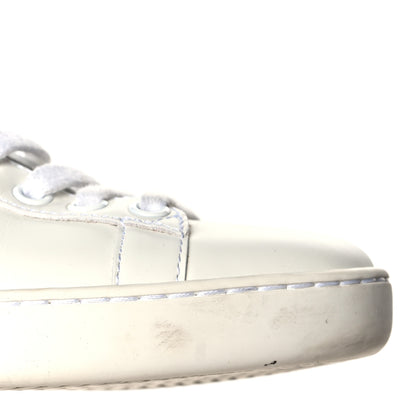 Gucci Calfskin Ayers Bee Embroidered Womens Ace Sneakers 35 White Green 10 of 19