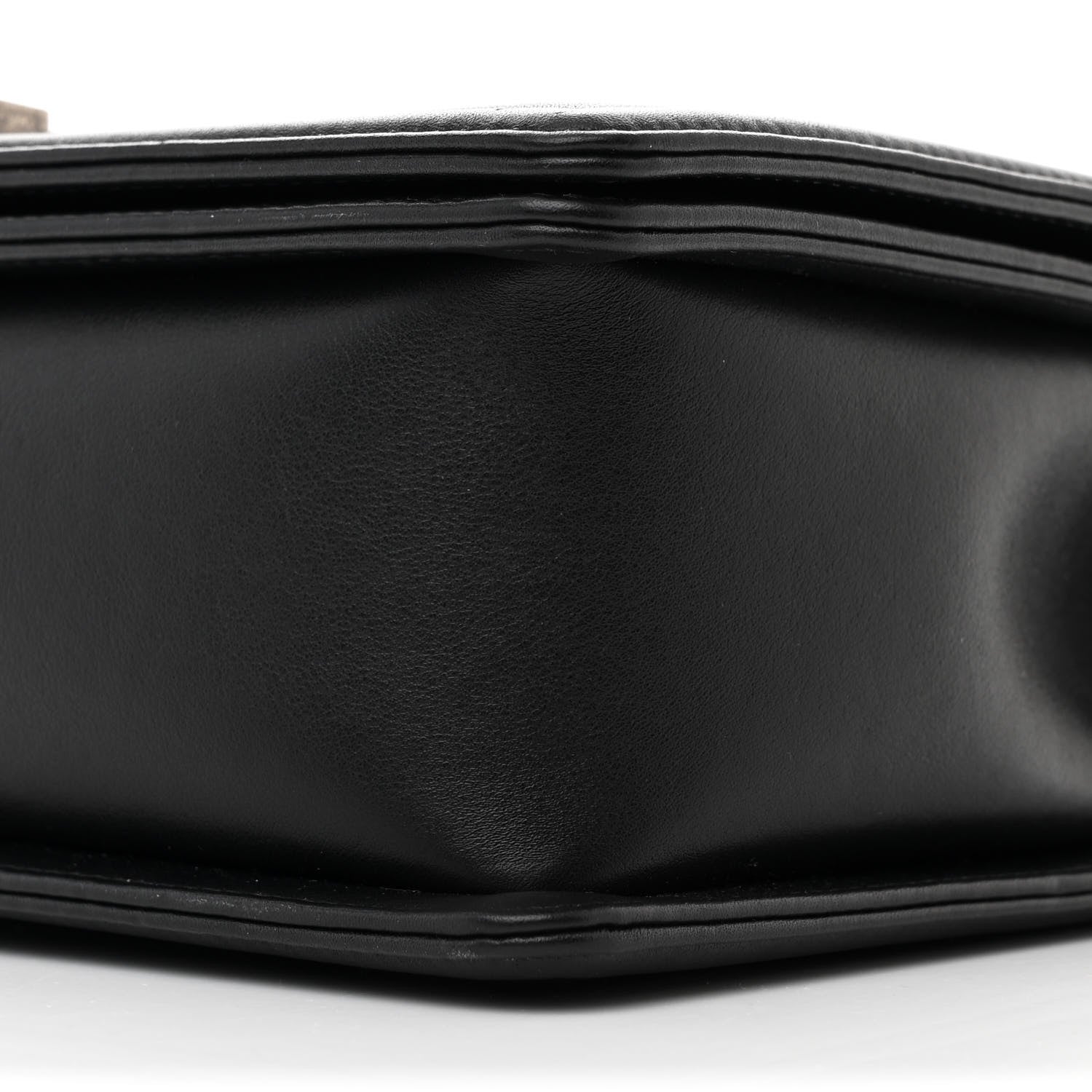 Chanel Calfskin Embossed New Medium Cordoba Boy Flap Dark Grey 10 of 12
