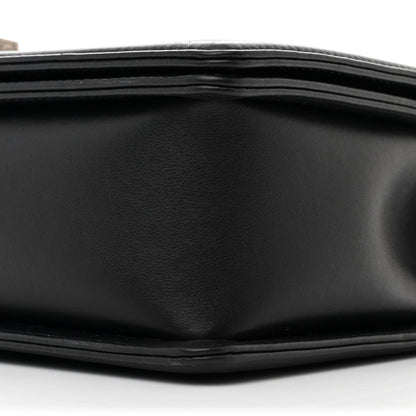 Chanel Calfskin Embossed New Medium Cordoba Boy Flap Dark Grey 10 of 12
