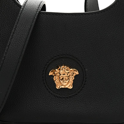 Versace Calfskin La Medusa Small Hobo Crossbody Black 7 of 8
