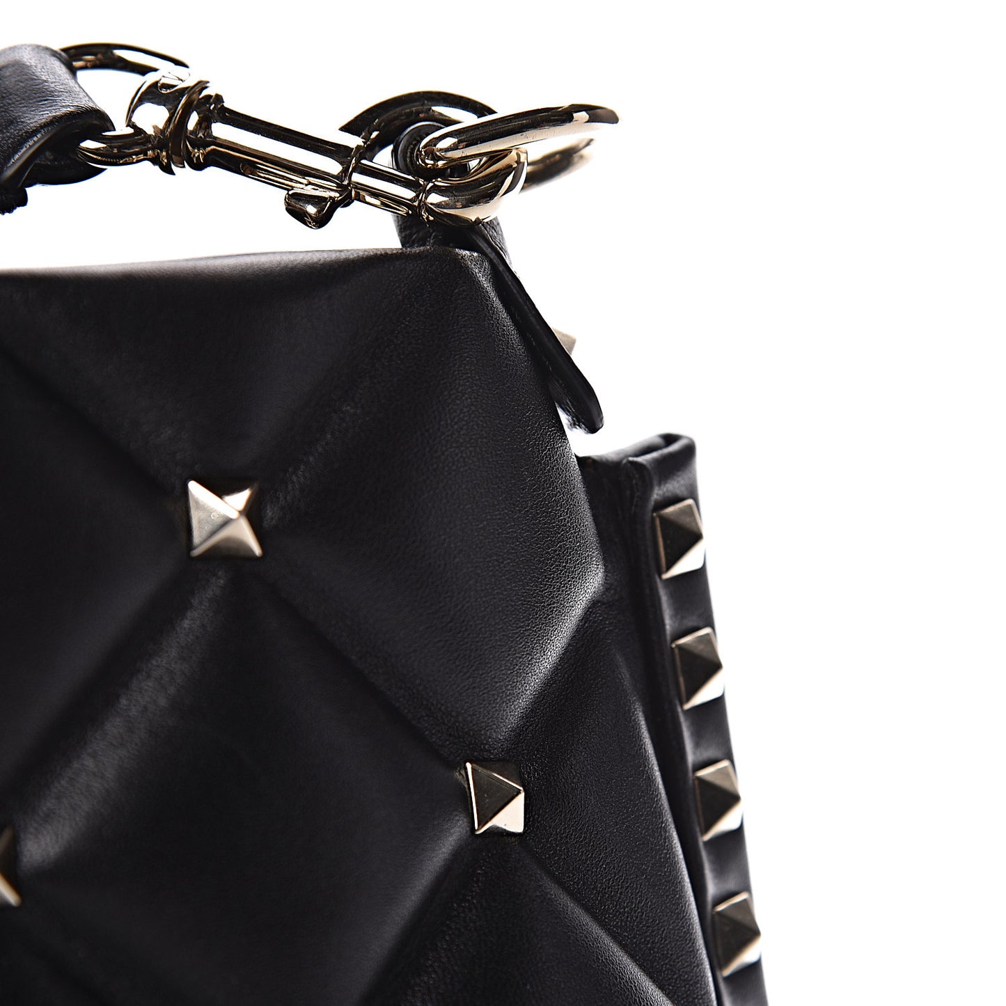 Nappa Candystud Shoulder Bag Black