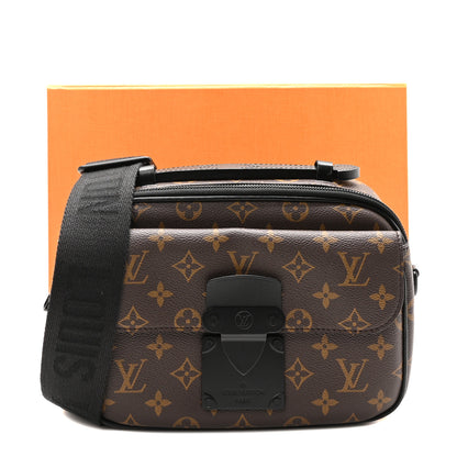 Louis Vuitton Monogram Macassar S Lock Messenger 7 of 9