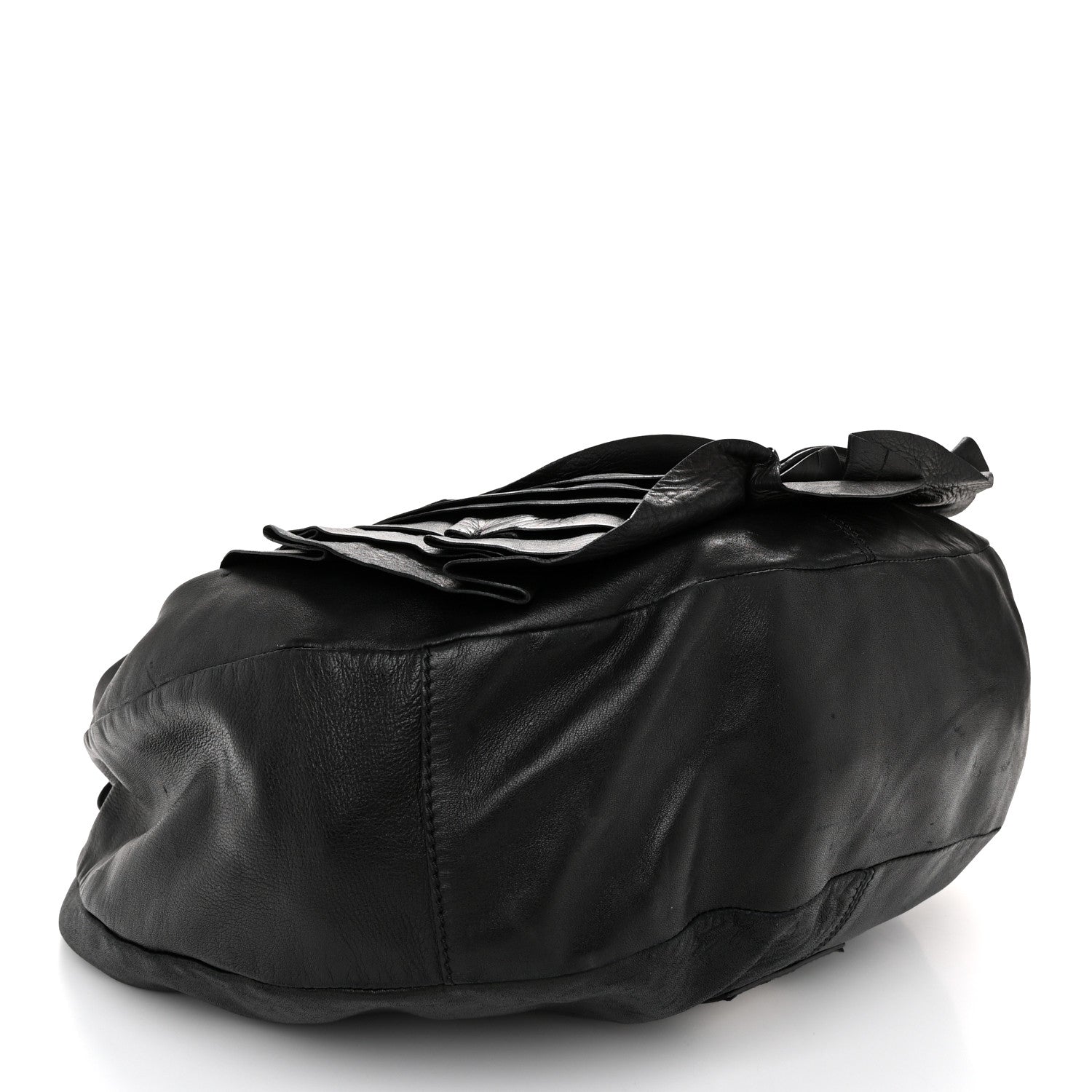 Valentino Garavani Nappa Rosette Hobo Black 4 of 12