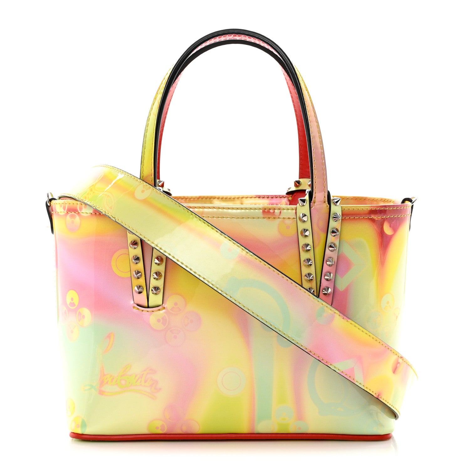 Christian Louboutin Patent Calfskin Loubinthesky Small Cabata Tote Multicolor 1 of 13