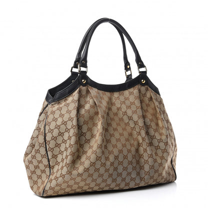 Gucci Monogram Large Sukey Tote Dark Brown 3 of 12
