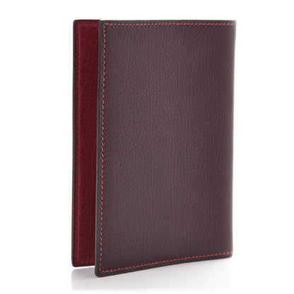 Hermes Veau Rodeo Bi-Color Globe Trotter Agenda Cover PM Havane Rouge Garance 2 of 7