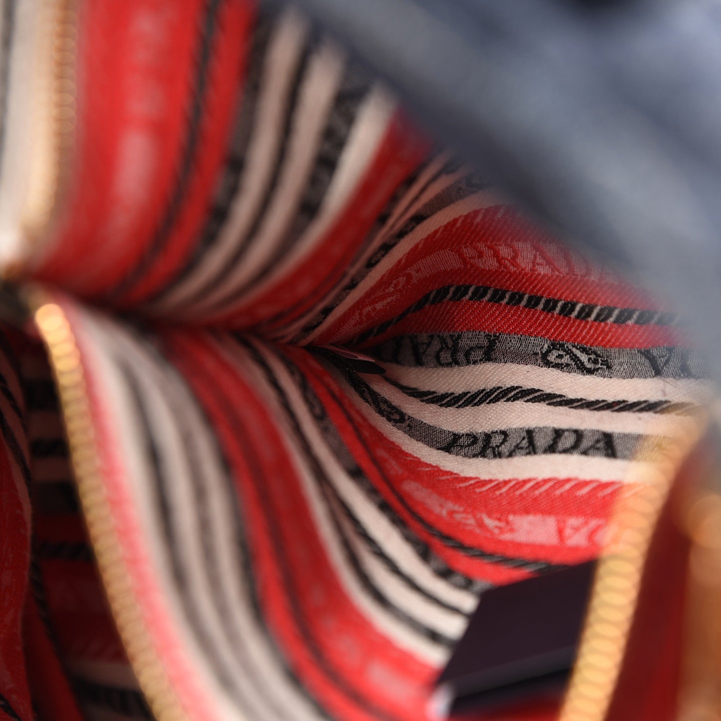 Denim Logo Tote Blue Rosso