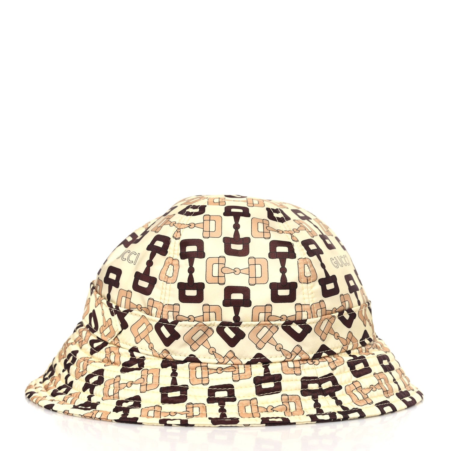 Gucci New Canvas Horsebit Alina Bucket Hat M Beige Multicolor 5 of 8