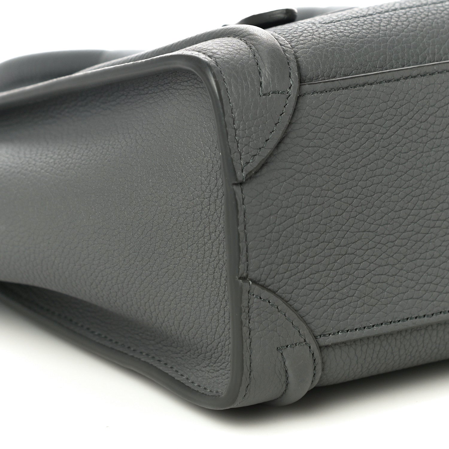 Celine Baby Drummed Calfskin Nano Luggage Kohl 9 of 10