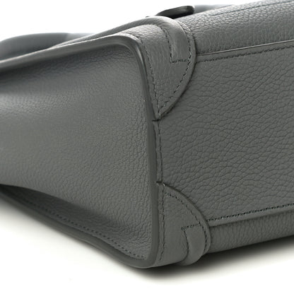 Celine Baby Drummed Calfskin Nano Luggage Kohl 9 of 10