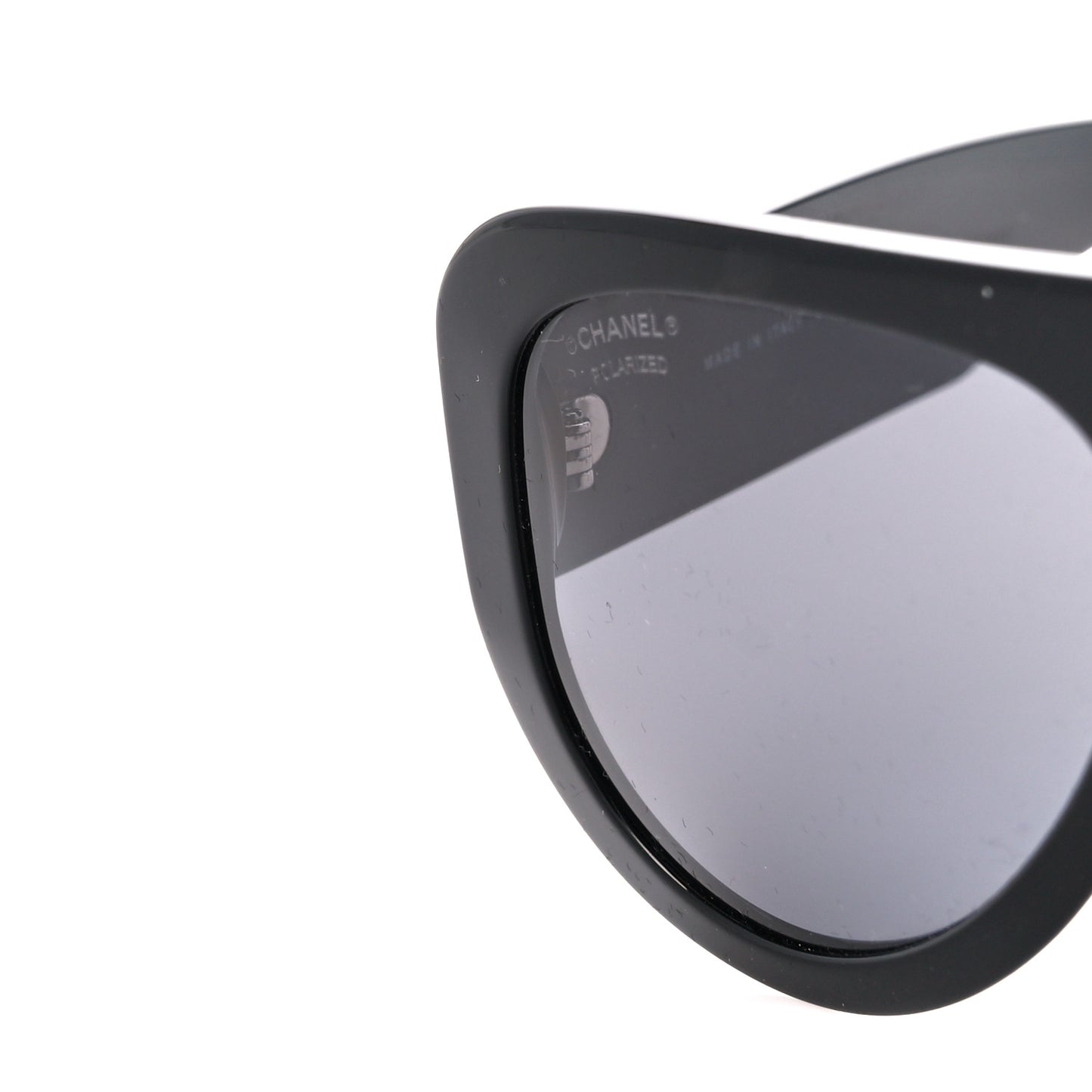 Resin Crystal Polarized Sunglasses 5423-B Black