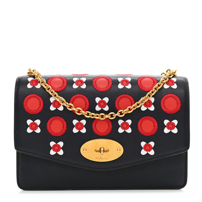 Mulberry Embroidered Calfskin Small Darley Satchel Multicolor 1 of 13