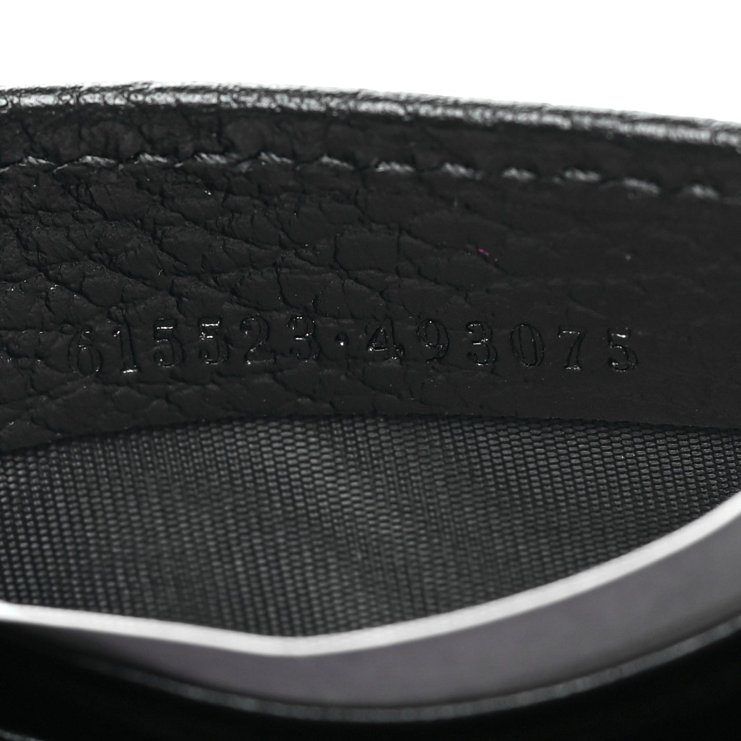 Dollar Calfskin Interlocking G Chain Wallet Black