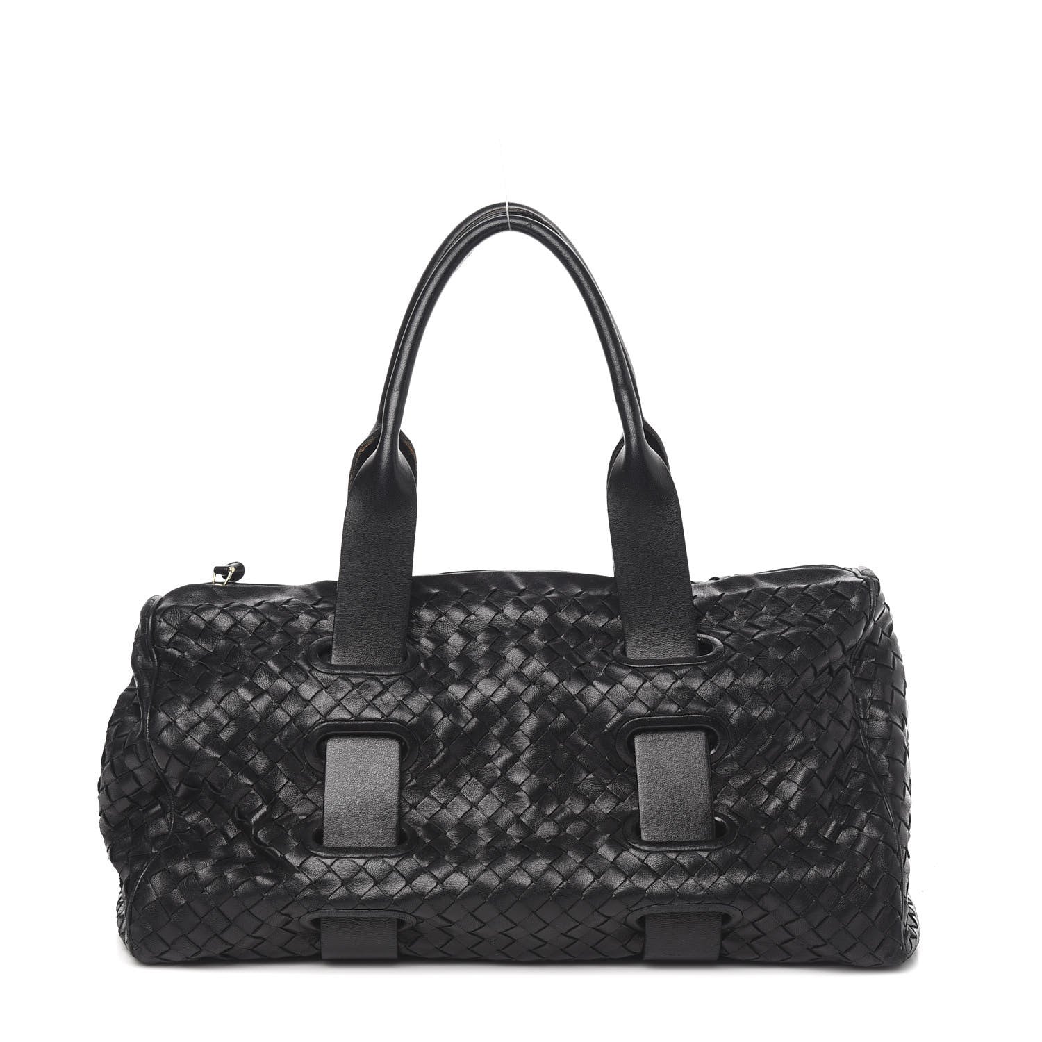 Bottega Veneta Nappa Intrecciato Accordion Satchel Black 1 of 17