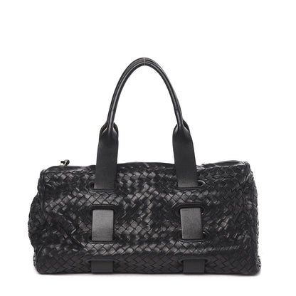 Bottega Veneta Nappa Intrecciato Accordion Satchel Black 1 of 17