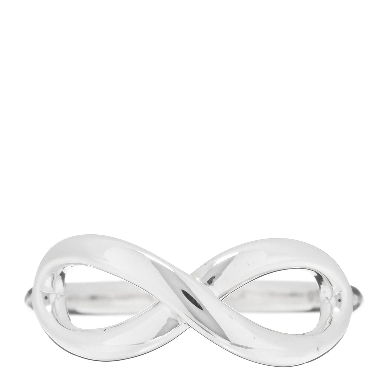 Tiffany Sterling Silver Infinity Ring 50 5.5 1 of 4