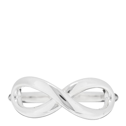 Tiffany Sterling Silver Infinity Ring 50 5.5 1 of 4