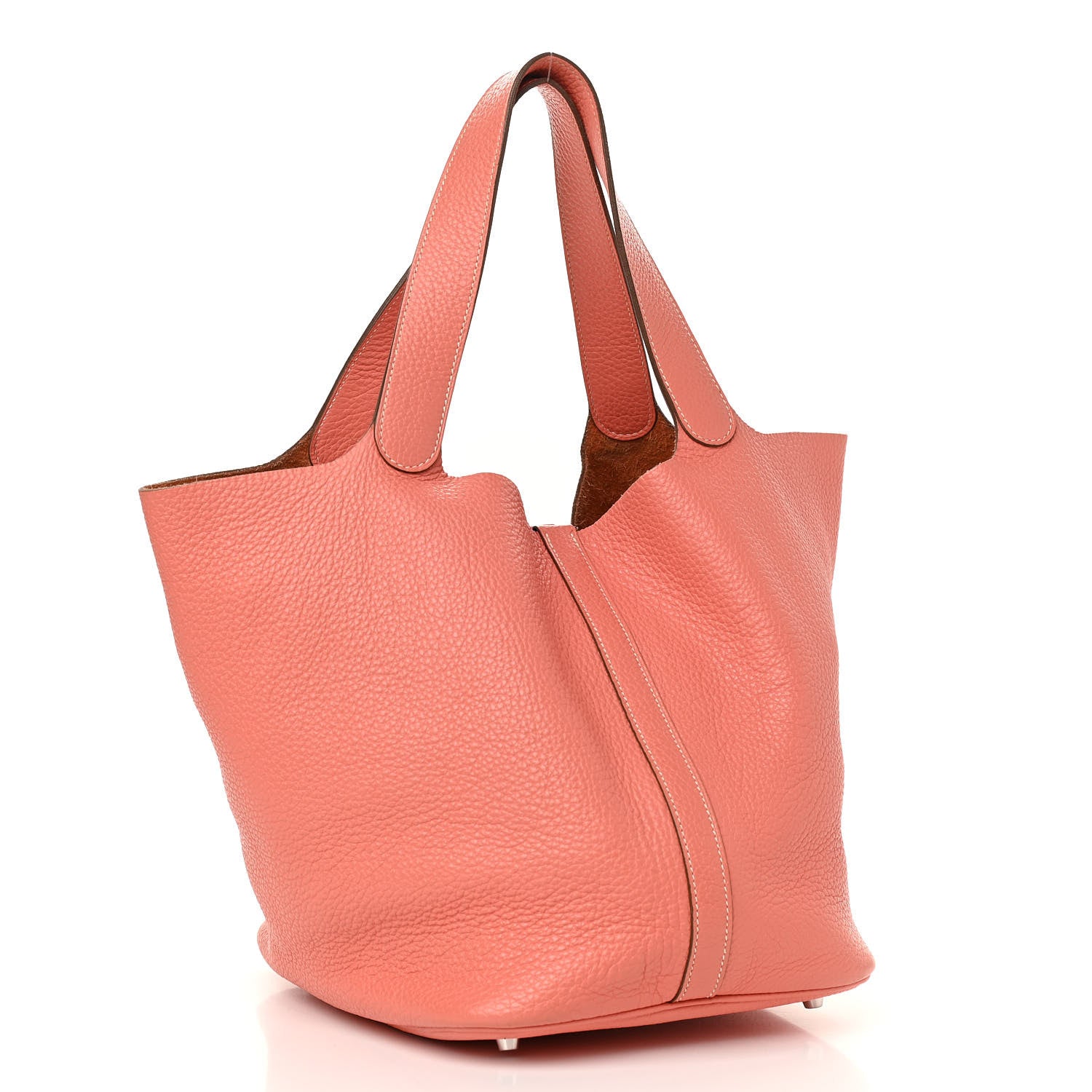 Hermes Taurillon Clemence Picotin 26 GM Crevette 3 of 11